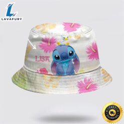 Custom Flower Stitch Bucket Hat