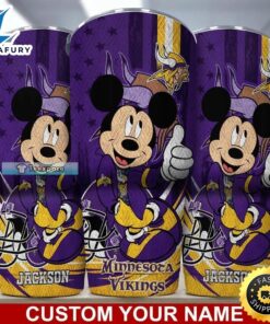Custom Minnesota Vikings Mickey American…