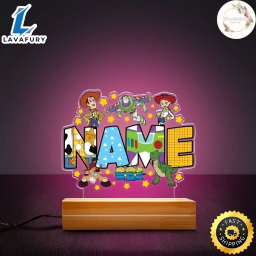 Custom Name Disney Pixar Toy Story Night Light