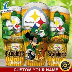 Custom Name Steelers Green Irish…