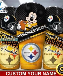 Custom Name Steelers Mickey NFL…