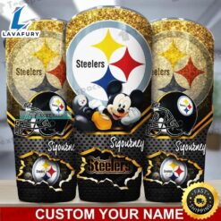 Custom Name Steelers Mickey Smile…