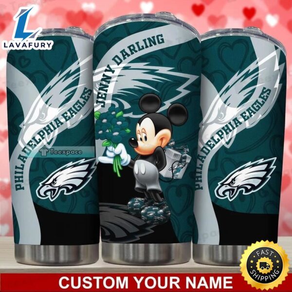 Custom Philadelphia Eagles Mickey Tumbler Gift For Her