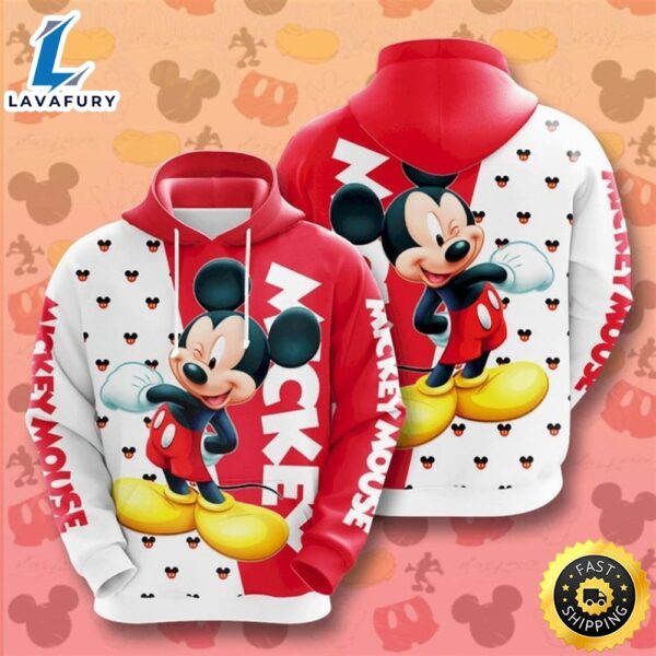 Cute Mickey Mouse Funny Mickey Mouse Disney Gift For Fan 3d All Over Printed Hoodie