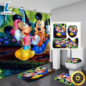 Cute Mickey Waterproof Shower Curtain…