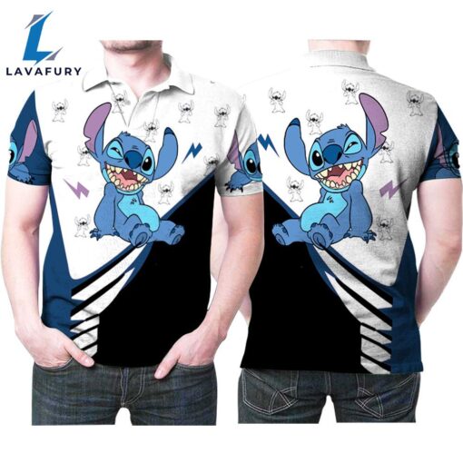 Cute Stitch In Lilo And Stitch Movie 3d Allover Designed For Stitch Movie Fans Polo Shirt