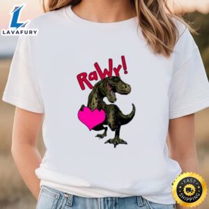 Cute T-Rex Valentines Day Illustration T-Shirt