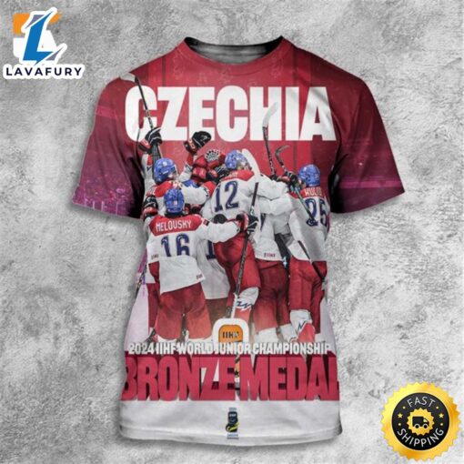 Czech Junior Hockey Team Is Taking The Bronze Medal At The 2024 IIHF World Junior Championship All Over Print Shirt