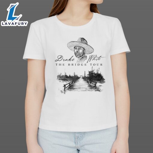 DRAKE WHITE 2024 THE BRIDGE TOUR T-SHIRT