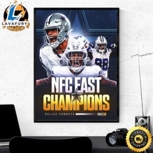 Dallas Cowboys Are Champions Of The Nfc East Division Nfl Playoffs Season Poster Canvas