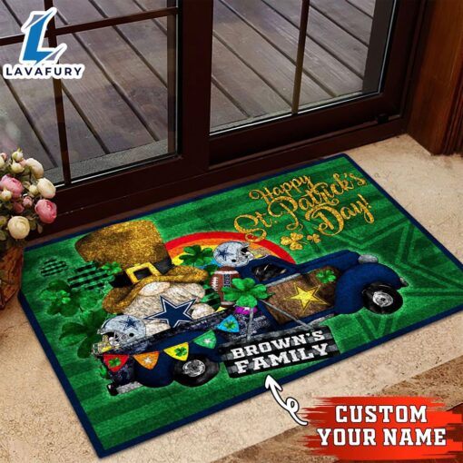 Dallas Cowboys NFL-Custom Doormat For The Celebration Of Saint Patrick’s Day