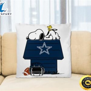 Dallas Cowboys NFL Football Snoopy Woodstock The Peanuts Movie Pillow Square Pillow