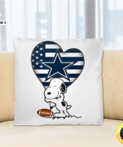 Dallas Cowboys NFL Football The Peanuts Movie Adorable Snoopy Pillow Square Pillow