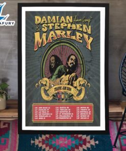 Damian Jr. Gong Traffic Jam Tour 2024 Poster Canvas