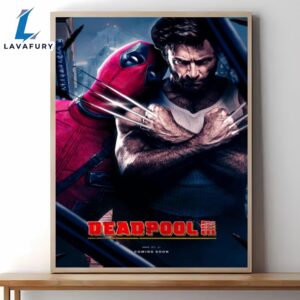 Deadpool 3 Movie Poster 2024 Wall Art Canvas