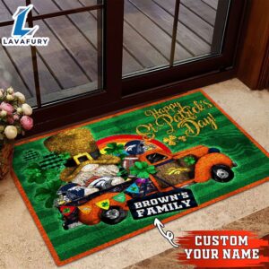 Denver Broncos NFL-Custom Doormat For The Celebration Of Saint Patrick’s Day