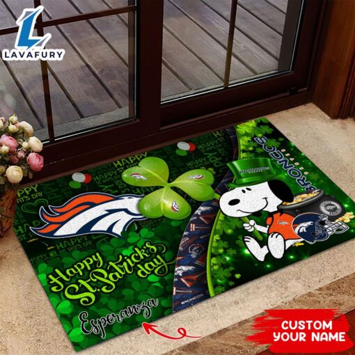 Denver Broncos NFL-Custom Doormat The Celebration Of The Saint Patrick’s Day