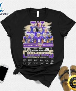 Design 2023 2024 Washington Huskies Sugar Bowl Champions T Shirt