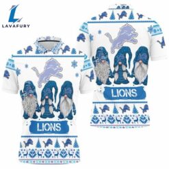 Detroit Lions Christmas Gnomes Polo…