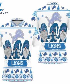 Detroit Lions Christmas Gnomes Polo…