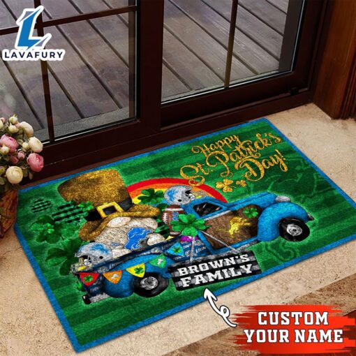 Detroit Lions NFL-Custom Doormat For The Celebration Of Saint Patrick’s Day