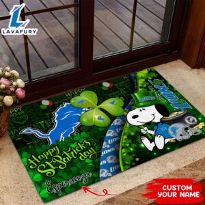 Detroit Lions NFL-Custom Doormat The Celebration Of The Saint Patrick’s Day