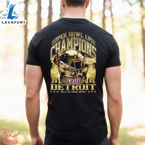 Detroit Super Bowl Champions 2024 ‘Gold Rush Vintage’t Shirt