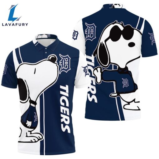 Detroit Tigers Snoopy Lover 3d Printed Polo Shirt