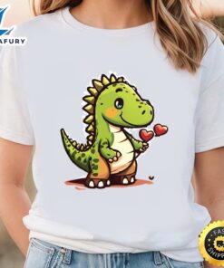 Dino In Love Valentine T-Shirt