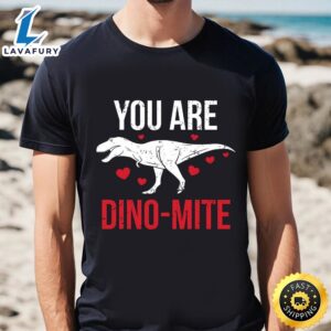 Dino Mite Dinosaur Valentine Day Shirt