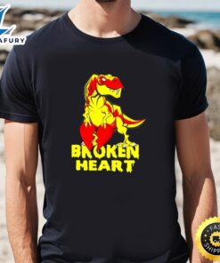 Dinosaur Broken Heart Valentine T-Shirt
