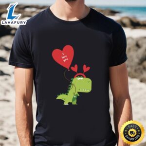Dinosaur Valentine’s Day T-Shirt