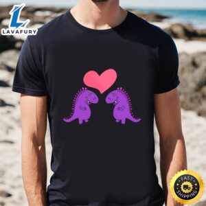 Dinosaurs Love Valentine T-Shirt