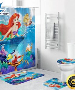 Disney Bathroom Set Shower Curtain…