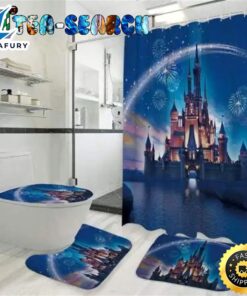 Disney Castle Shower Curtains Bathroom Sets