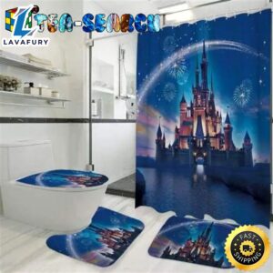 Disney Castle Shower Curtains Bathroom Sets