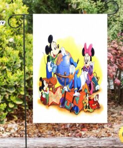 Disney Characters Mickey Goofy Donald Duck 6 Double Sided Printing Garden Flag