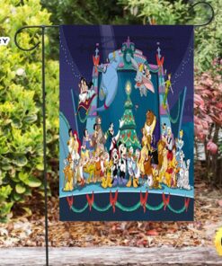 Disney Characters Mickey Minnie Goofy Donald Pooh Lion King Princess 4 Double Sided Printing Garden Flag