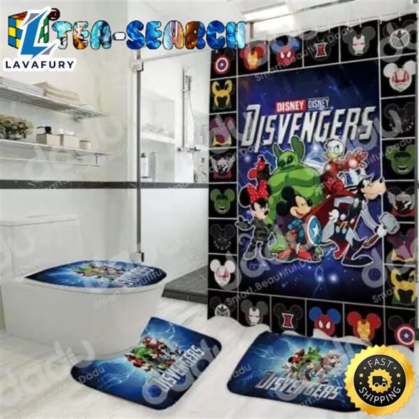 Disney Disvengers Shower Curtains Bathroom Sets