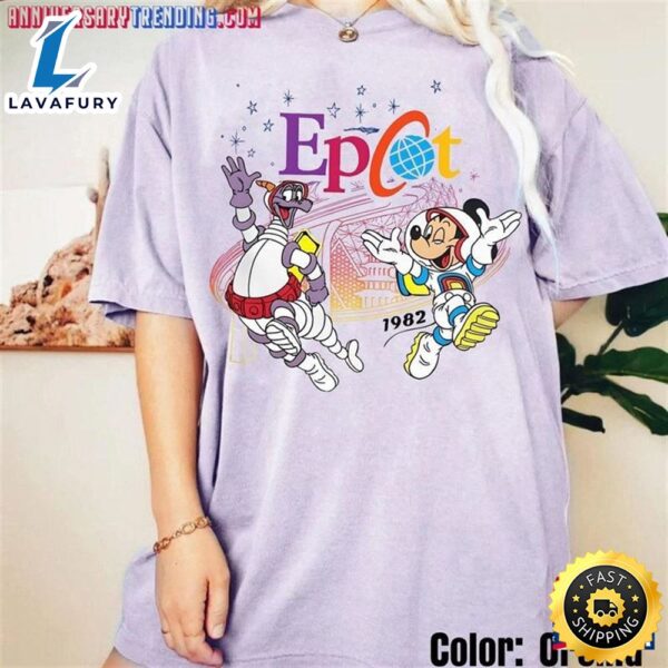 Disney Epcot Center 1982 Shirt Mickey And Friends Family Trip T-Shirt