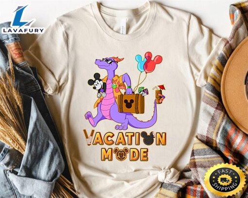 Disney Epcot Funny Figment And Mickey Mouse Vacation Mode Shirt