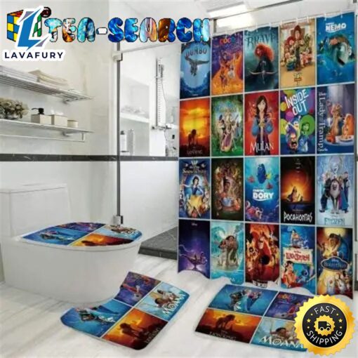 Disney Films Shower Curtains Bathroom Sets