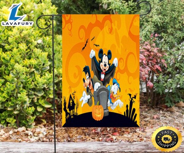 Disney Mickey And Friends Halloween3 Double Sided Printing Garden Flag