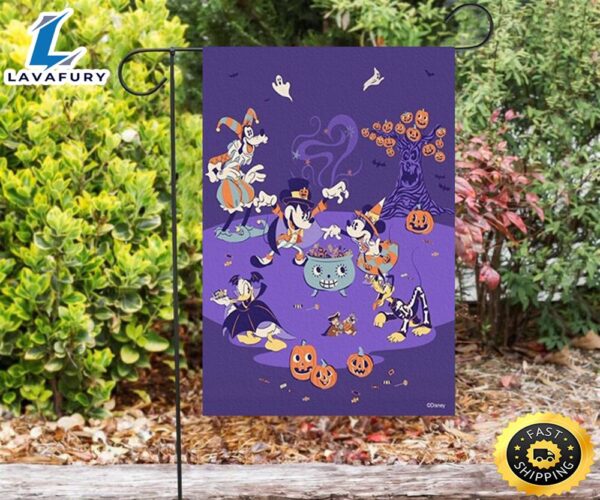 Disney Mickey And Friends Halloween4 Double Sided Printing Garden Flag