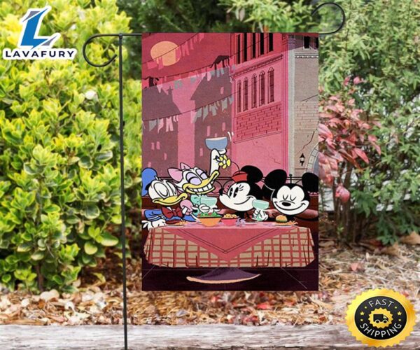 Disney Mickey And Friends Red2 Double Sided Printing Garden Flag