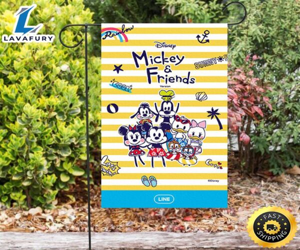 Disney Mickey And Friends1 Double Sided Printing Garden Flag