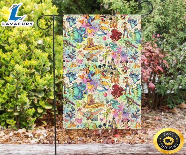 Disney Mickey And Friends15 Double Sided Printing Garden Flag