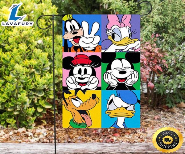Disney Mickey And Friends3 Double Sided Printing Garden Flag