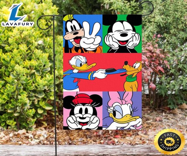 Disney Mickey And Friends5 Double Sided Printing Garden Flag