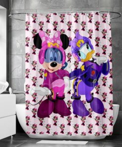 Disney Mickey And Minnie Mickey Mouse Multicolour Shower Curtains
